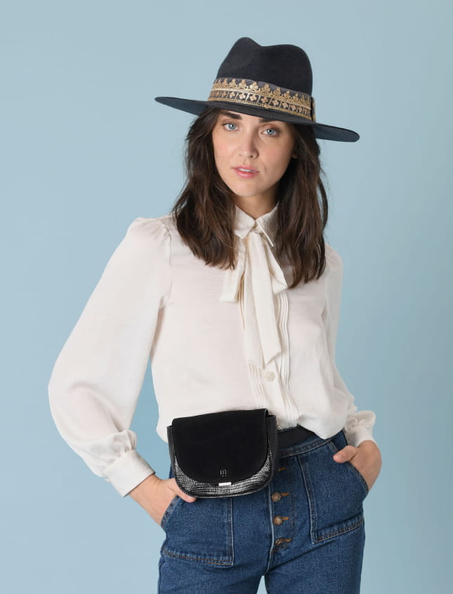 Victor Embroidered Anthracite