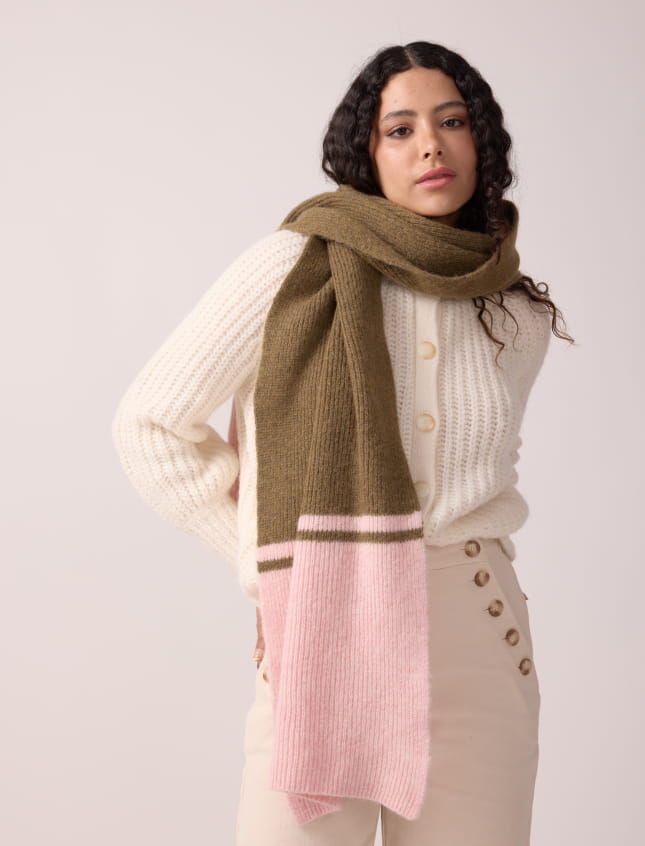 Christmas Gift Set - Khaki Scarf and Balaclava