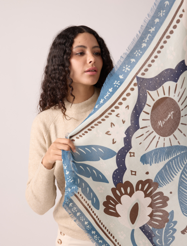 Tiger in the Palmeraie Storm Blue