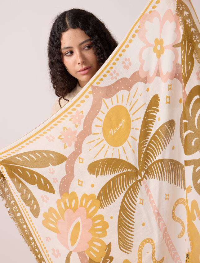 Tiger in the Palmeraie Bronze