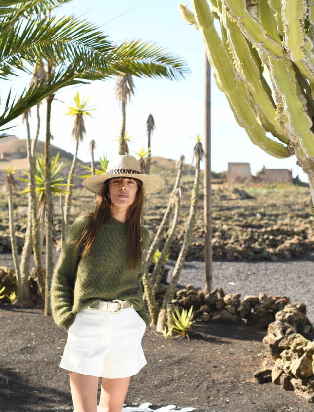 Sombrero Galon Coton Bordeaux