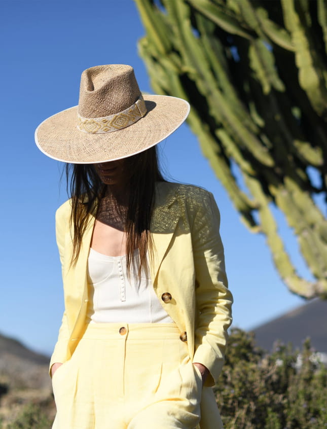 Alma Yellow and Ecru Cotton Braid