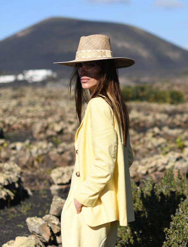 Alma Yellow and Ecru Cotton Braid