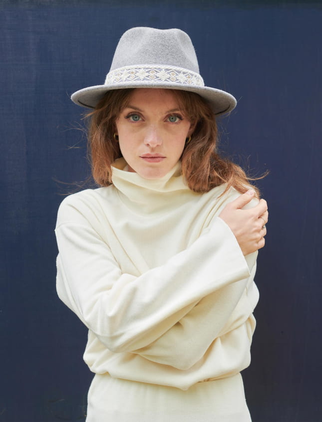 Jim Geometric Heather Grey