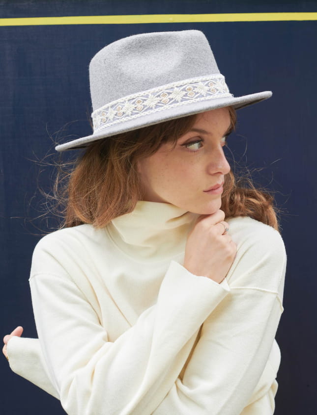 Jim Geometric Heather Grey