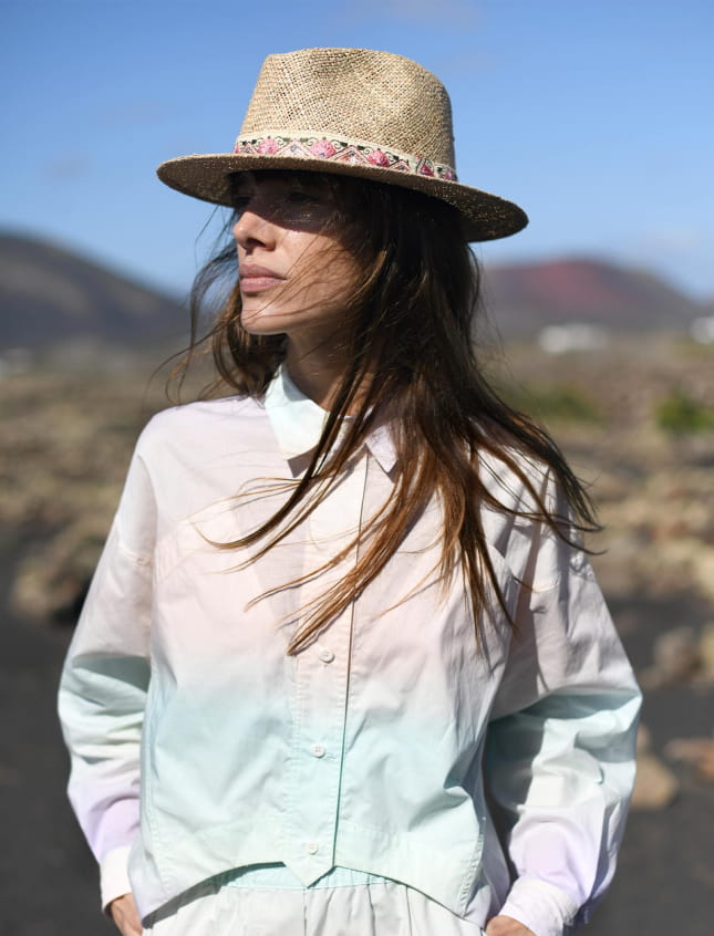 Panama Galon Indien Fleurs