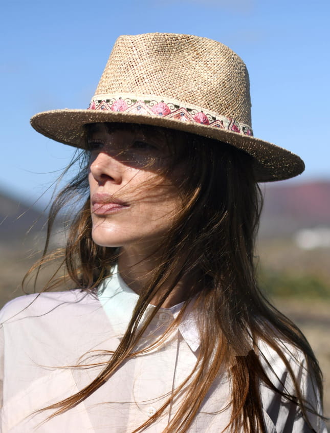 Panama Galon Indien Fleurs