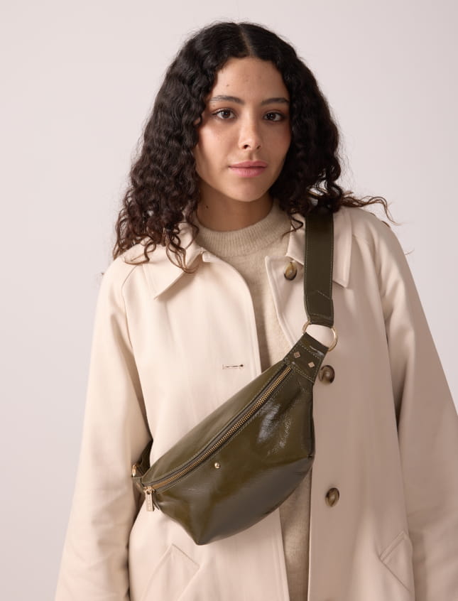 Nicole Patent Khaki