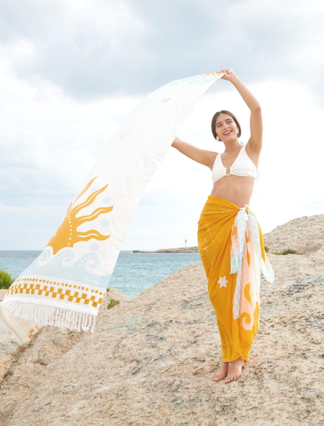 Fouta The Sun Blue Sky