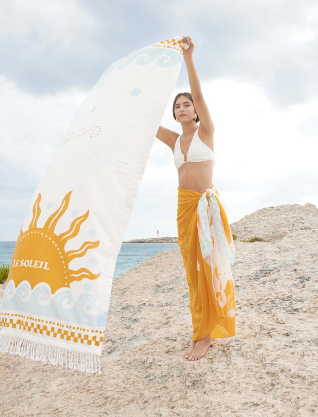 Fouta The Sun Blue Sky