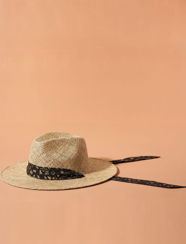 Sombrero scarf Black et Gold